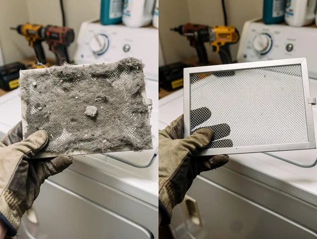 Professional lint trap cleaning by Beachwood Dryer Vent Cleaning in Beachwood