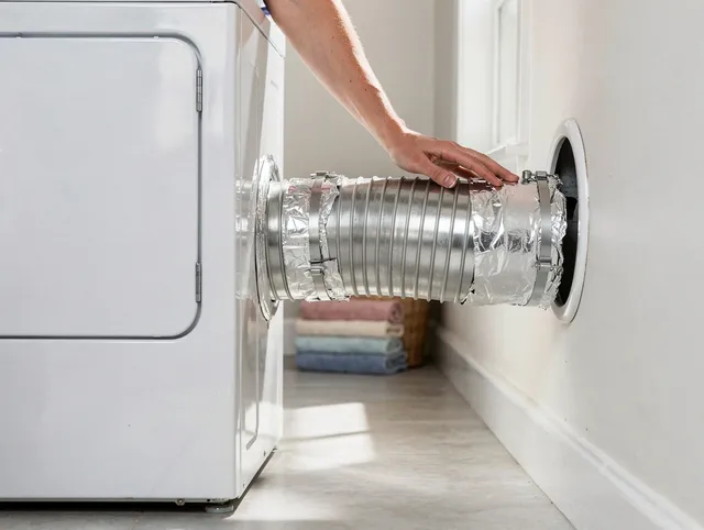 Professional dryer vent hose installation by Beachwood Dryer Vent Cleaning in Beachwood
