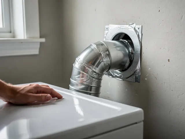 Beachwood Dryer Vent Cleaning expert performing professional dryer vent repair and installation in Beachwood